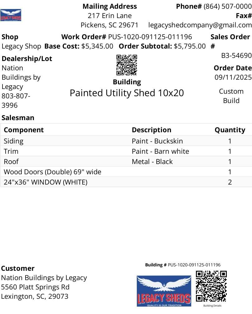 011196 Work Order